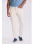 Ekru Comfort Fit Pamuklu Rahat Kesim 5 Cep Pantolon 1