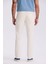 Ekru Comfort Fit Pamuklu Rahat Kesim 5 Cep Pantolon 4