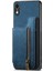 IPhone Xr Için Kılıf Standı Fonksiyonu Katlanabilir Arka Kapak Vintage Fermuar Cüzdan (Yurt Dışından) 5