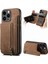 IPhone 15 Için Kılıf Pro Max Vintage Fermuar Cüzdan Standı Fonksiyonu Katlanabilir (Yurt Dışından) 1