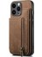 IPhone 15 Için Kılıf Pro Max Vintage Fermuar Cüzdan Standı Fonksiyonu Katlanabilir (Yurt Dışından) 5