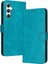 Toka Pu ile Samsung Galaxy M55 Kickstand Saf Renk Için Flip Case (Yurt Dışından) 1