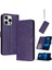 IPhone 13 Için Flip Case Pro Max Saf Renk Pu Deri Kickstand ile (Yurt Dışından) 1