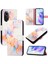 Huawei Nova 9 Se Cüzdan Pu Deri Kickstand Mermer Desen (Yurt Dışından) 5