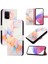 Samsung Galaxy A91 Cüzdan Pu Deri Kickstand Mermer Desen (Yurt Dışından) 5