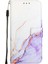 Samsung Galaxy A30S Mermer Desen Kickstand Cüzdan Pu Deri Kılıf (Yurt Dışından) 1