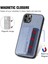 IPhone 11 Için Kılıf Pro Max Manyetik Kart Tutucu Standı Fonksiyonu Rfıd Kamera (Yurt Dışından) 2