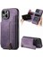 IPhone 15 Için Kılıf Artı Standı Fonksiyonu Vintage Fermuar Cüzdan Katlanabilir Geri (Yurt Dışından) 1