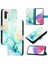 Samsung Galaxy Not 10 Için Kılıf Pu Deri Mermer Desen Cüzdan Kickstand (Yurt Dışından) 5