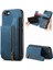 IPhone Se 2022/2020 Için Kılıf Katlanabilir Arka Kapak Vintage Fermuar Cüzdan (Yurt Dışından) 1