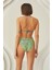 Sarı Lacivert Puantiyeli Tek Alt Bikini 3