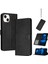Toka Saf Renk Pu Deri Kickstand ile IPhone 15 Artı Flip Case (Yurt Dışından) 1