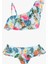 Renkli Çiçek Desenli Kız Çocuk Bikini Takımı 1