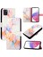 Samsung Galaxy Not 10 Lite Için Kılıf Pu Deri Cüzdan Mermer Desen (Yurt Dışından) 5