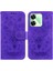 Realme C61 Kickstand Kabartma Gül Çiçekler Flip Pu Deri Kapak Için Kılıf (Yurt Dışından) 1