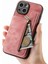 IPhone 15 Için Kılıf Katlanabilir Arka Kapak Vintage Fermuar Cüzdan Standı Fonksiyonu (Yurt Dışından) 4