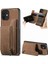 IPhone 12 Için Kılıf Katlanabilir Arka Kapak Vintage Fermuar Cüzdan Standı Fonksiyonu (Yurt Dışından) 1