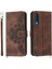 Samsung Galaxy A50 Çoklu Kredi Kartı Yuvaları Kabartmalı Için Flip Case (Yurt Dışından) 1