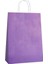 Büküm Saplı Kraft Kağıt Çanta Karton Hediyelik Poşet Torba - Mor - 18X24 Cm. -25 Adetlik 4 Paket 3