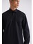 Siyah Classic Fit %100 Pamuk Gömlek 3