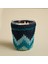 Boho Coastal Tığ Işi Kokulu Mum 14X17 cm Mavi 2