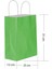 Büküm Saplı Kraft Kağıt Karton Hediyelik Çanta Poşet Torba - Yeşil - 25X31 Cm. - 25 Adetlik Paket 2