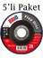 Flap Disk 125XP40 Zr 5'li Paket 1