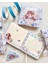 Kawaii Sevimli Kız Denizaltı Keşfi Mavi Renkli Desenli 256 Sayfa Mini Defter / Mıknatıslı Ajanda 3
