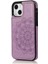 IPhone 15 Için Kart Tutucu Kılıf ile Cüzdan Artı Çift Düğmeler Flip Çiçek (Yurt Dışından) 1