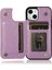 IPhone 15 Için Kart Tutucu Kılıf ile Cüzdan Artı Çift Düğmeler Flip Çiçek (Yurt Dışından) 4