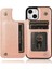 IPhone 13 Mini Çift Düğmeler Kabartmalı Pu Için Kart Tutucu Kılıf ile Cüzdan (Yurt Dışından) 2