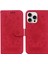 IPhone 16 Için Kılıf Pro Max Kabartma Gül Çiçekler Cüzdan Kılıf Kickstand Flip (Yurt Dışından) 1