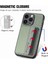 IPhone 15 Için Kılıf Pro Max Standı Fonksiyonu Manyetik Kart Tutucu Komple (Yurt Dışından) 5