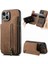 IPhone 15 Için Kılıf Artı Standı Fonksiyonu Vintage Fermuar Cüzdan Katlanabilir Geri (Yurt Dışından) 1