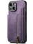 IPhone 15 Için Kılıf Katlanabilir Arka Kapak Vintage Fermuar Cüzdan Standı Fonksiyonu (Yurt Dışından) 4