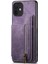 IPhone 11 Için Kılıf Vintage Fermuar Cüzdan Standı Fonksiyonu Katlanabilir Arka Kapak (Yurt Dışından) 3