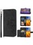 Samsung Galaxy S23 Darbeye Bileklik Kabartmalı Çoklu Için Flip Case (Yurt Dışından) 3