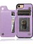 IPhone Se2/se3 Flip Darbeye Dayanıklı Kabartmalı Kart Tutucu Kılıf ile Cüzdan (Yurt Dışından) 4