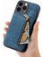 IPhone 15 Için Kılıf Pro Max Vintage Fermuar Cüzdan Standı Fonksiyonu Katlanabilir (Yurt Dışından) 3