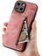 IPhone 15 Için Kılıf Katlanabilir Arka Kapak Vintage Fermuar Cüzdan Standı Fonksiyonu (Yurt Dışından) 2