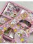 Sevimli Tavşan 4 Bölümlü 100 Yaprak Pembe Kutu Sticker Seti / Bullet Journal / Scrapbook 3