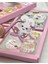 Sevimli Tavşan 4 Bölümlü 100 Yaprak Pembe Kutu Sticker Seti / Bullet Journal / Scrapbook 4