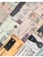 Vintage Mektup ve Zarf Desenli 50 Yaprak Siyah Defter Sticker / Bullet Journal / Scrapbook 5
