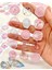 Glazed Starlight 3D Pembe 15 Adet Kendinden Yapışkanlı Stıcker Mühür / Damga / Sanat Çıkartmaları 4