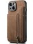 IPhone 15 Için Kılıf Katlanabilir Arka Kapak Vintage Fermuar Cüzdan Standı Fonksiyonu (Yurt Dışından) 2