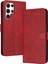 Kart ile Toka ile Samsung Galaxy S24 Ultra Pu Deri Için Flip Case (Yurt Dışından) 1