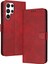 Kart ile Toka ile Samsung Galaxy S24 Ultra Pu Deri Için Flip Case (Yurt Dışından) 1