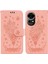 Huawei Nova 12 Kart Yuvaları Için Kılıf Kickstand Kabartma Gül Çiçekler Cüzdan Pu (Yurt Dışından) 1