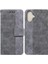 IPhone 16 Için Flip Case Artı Kickstand Özelliği Geometrik Kabartmalı Flip Pu (Yurt Dışından) 5