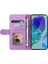 Samsung Galaxy M55 Dikiş Renk Flip Folio Kitap Için Flip Case Kart ile (Yurt Dışından) 4